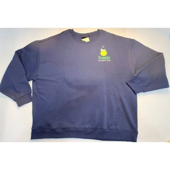Snoopy Peanuts Racquet Club Tennis Sweatshirt Size XXL